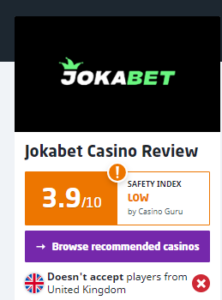 Jokabet Casino Guru Review